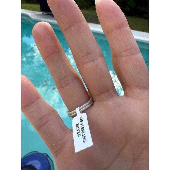 Artisan Sterling Silver Sonoran Mountain Turquoise Statement Ring Rope 8 gift - Picture 4 of 9